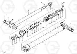 31916 Dipper arm cylinder EW170 & EW180 SER NO 3031-, Volvo Construction Equipment