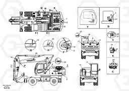 43188 Decal, outer location EW170 & EW180 SER NO 3031-, Volvo Construction Equipment