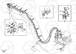 95198 Working hydraulic, dipper arm rupture EW170 & EW180 SER NO 3031-, Volvo Construction Equipment