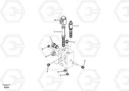 44585 Valve, quickfit EW170 & EW180 SER NO 3031-, Volvo Construction Equipment