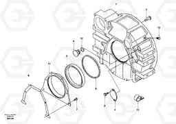 9880 Flywheel housing EW170 SER NO 3031-, Volvo Construction Equipment