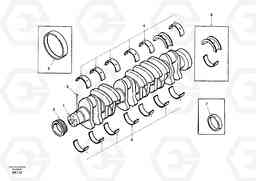 8471 Crankshaft EW170 SER NO 3031-, Volvo Construction Equipment