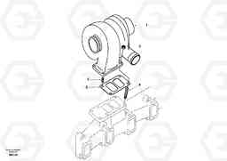 13444 Turbocharger with fitting parts EW170 SER NO 3031-, Volvo Construction Equipment