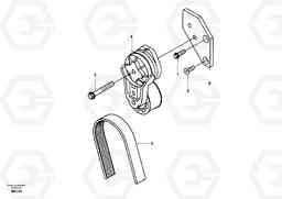 13294 Automatic belt tensioner with fitting parts EW170 SER NO 3031-, Volvo Construction Equipment