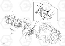 6107 Pump gearbox with assembling parts EW170 SER NO 3031-, Volvo Construction Equipment