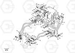 75369 Turning joint line, control valve to turning joint EW170 SER NO 3031-, Volvo Construction Equipment