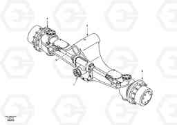 37150 Axle, front EW170 SER NO 3031-, Volvo Construction Equipment