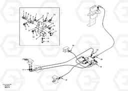 9652 Hydraulic system, upper brake line -cruise control EW170 SER NO 3031-, Volvo Construction Equipment