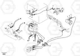 29543 Hydraulic system, steering line EW170 SER NO 3031-, Volvo Construction Equipment