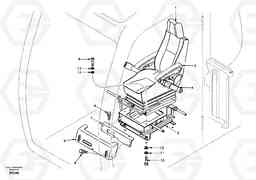 32202 Operator seat with fitting parts EW170 SER NO 3031-, Volvo Construction Equipment