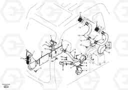 32419 Air duct in cabin and cabin floor EW170 SER NO 3031-, Volvo Construction Equipment