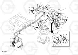 80600 Hydraulic system, control valve to boom and swing EW170 SER NO 3031-, Volvo Construction Equipment