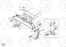 33736 Outrigger with flexible plates EW170 SER NO 3031-, Volvo Construction Equipment