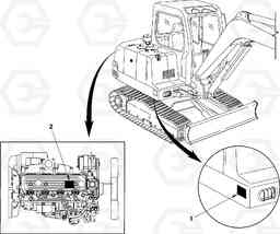 29668 Product identification plate EC55 SER NO 5001-, Volvo Construction Equipment