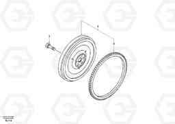 13902 Flywheel EC55 SER NO 5001-, Volvo Construction Equipment