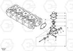 38102 Thermostat housing EC55 SER NO 5001-, Volvo Construction Equipment