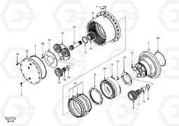 95241 Travel gearbox EC55 SER NO 5001-, Volvo Construction Equipment