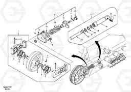 59662 Front idler, spring package EC55 SER NO 5001-, Volvo Construction Equipment