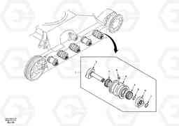 44454 Bottom roller EC55 SER NO 5001-, Volvo Construction Equipment