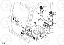 49828 Air duct in cabin and cabin floor EC55 SER NO 5001-, Volvo Construction Equipment