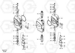 95194 Main control valve, travel Lh and mid inlet and travel Rh EC55 SER NO 5001-, Volvo Construction Equipment