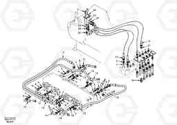 44315 Servo system, control valve to remote control valve EC55 SER NO 5001-, Volvo Construction Equipment