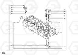 44506 Cylinder head EW55 SER NO 5630-, Volvo Construction Equipment