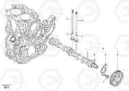 31625 Camshaft EW55 SER NO 5630-, Volvo Construction Equipment