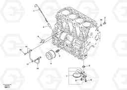 60315 Lubricating oil system EW55 SER NO 5630-, Volvo Construction Equipment