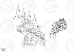 2033 Fuel pipes-injector EW55 SER NO 5630-, Volvo Construction Equipment