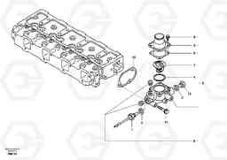 40660 Thermostat housing EW55 SER NO 5630-, Volvo Construction Equipment