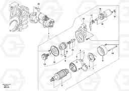 41812 Starter motor, mounting EW55 SER NO 5630-, Volvo Construction Equipment