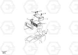 66567 Cassette radio recorder with mounting details EW55 SER NO 5630-, Volvo Construction Equipment