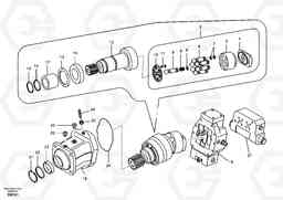 12414 Travel motor EW55 SER NO 5630-, Volvo Construction Equipment