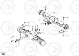 11240 Front and rear axle mounting EW55 SER NO 5630-, Volvo Construction Equipment