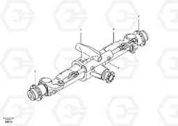 11836 Axle, front EW55 SER NO 5630-, Volvo Construction Equipment