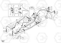 11841 Hydraulic system, lower brake line EW55 SER NO 5630-, Volvo Construction Equipment