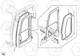 88585 Door, operator's cab EW55 SER NO 5630-, Volvo Construction Equipment