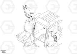 17714 Rear view mirror EW55 SER NO 5630-, Volvo Construction Equipment