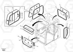 13116 Windows EW55 SER NO 5630-, Volvo Construction Equipment