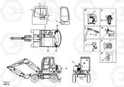 27552 Decal, inner location EW55 SER NO 5630-, Volvo Construction Equipment