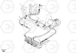 11861 Hydraulic system, hydraulic tank to hydraulic oil cooler EW55 SER NO 5630-, Volvo Construction Equipment