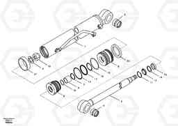 54904 Dozer blade cylinder EW55 SER NO 5630-, Volvo Construction Equipment