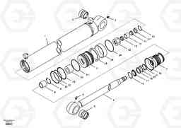 38033 Boom swing cylinder EW55 SER NO 5630-, Volvo Construction Equipment