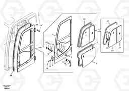 39185 Door, operator's cab EW55 SER NO 5630-, Volvo Construction Equipment