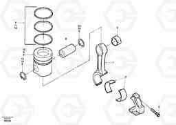 34421 Connecting rod and piston EC150, Volvo Construction Equipment