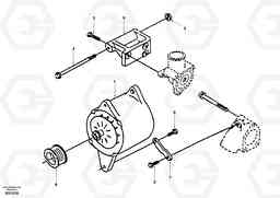 51131 Alternator with assembling details EC150, Volvo Construction Equipment