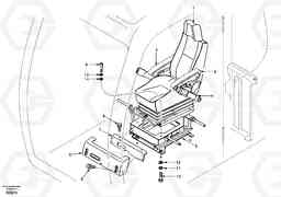 10239 Operator seat with fitting parts EC150, Volvo Construction Equipment