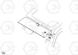 36555 Rain visor, exterior equipment EC150, Volvo Construction Equipment