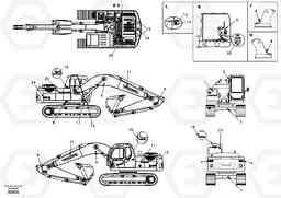 43192 Decal, outer location EC150, Volvo Construction Equipment